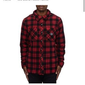 686 Sierra Men's Fleece Red Plaid